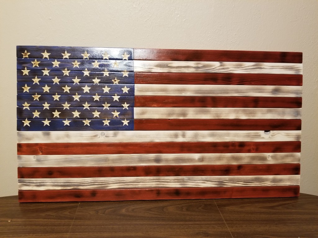 Rustic American Flag